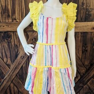 NWT Alden Adair Amora Dress in Caribbean Stripe size Small